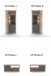 Wohnwand >PORTUM< (BxHxT: 241x180x40 cm) Dekor Lamellen Eiche-Anthrazit