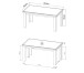 Esstisch >PORTUM< (BxHxT: 159,5x76,4x89,5 cm) in Dekor Flagstaff Eiche