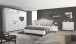 Bett >Salvina< (BxHxT: 206x130x205 cm) in Weiss - 206x130x205cm (BxHxT)