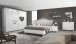 Kommode >Salvina< (BxHxT: 104x92x46 cm) in Weiss Melamin mit Siebdruck