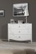 Kommode >Salvina< (BxHxT: 104x92x46 cm) in Weiss Melamin mit Siebdruck
