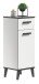 Hochschrank >Rocket< (BxHxT: 34x87x31 cm) in weiß/anthrazit - 34x87x31cm (BxHxT)