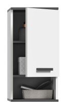 Hängeschrank >Rocket< (BxHxT: 34x68x28 cm) in weiß/anthrazit - 34x68x28 (BxHxT)