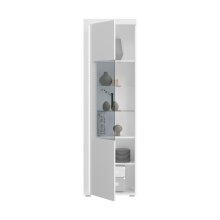 Vitrine >Skylight< (BxHxT: 60x202x37 cm) in weiß/weiß hochglanz