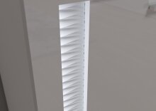 Lowboard >Skylight< (BxHxT: 201x58x46 cm) in weiß/weiß hochglanz