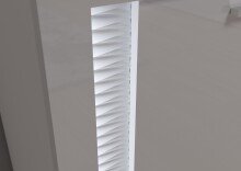 Lowboard >Skylight< (BxHxT: 201x58x46 cm) in weiß/weiß hochglanz