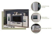 Wandboard >Skylight< (BxHxT: 170x22x21 cm) in weiß/weiß hochglanz