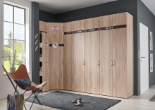 Aufsatzschrank >MULTIRAUMKONZEP< (BxHxT: 80x40x40 cm) in EICHE SAEGERAU-NACHBILDUNG