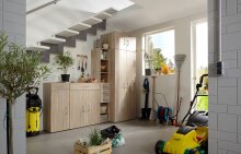Mehrzweckschrank >MULTIRAUMKONZEP< (BxH: 70x185 cm) EICHE SAEGERAU