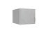 Aufsatzschrank >MULTIRAUMKONZEP< (BxH: 40x40 cm) in WEISS + BETON-NB LICHTGRAU