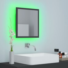 Badspiegel >3007760< (LxBxH: 8,5x40x37 cm) in Grau - 8,5x40x37 (LxBxH)