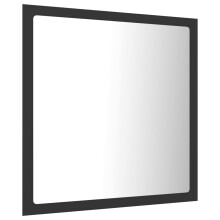 Badspiegel >3007760< (LxBxH: 8,5x40x37 cm) in Grau - 8,5x40x37 (LxBxH)