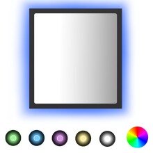 Badspiegel >3007760< (LxBxH: 8,5x40x37 cm) in Grau - 8,5x40x37 (LxBxH)