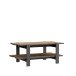 Couchtisch >COFFEE TABLES< (BxHxT: 110x45,5x60 cm) Wolfram Grau/Artisan Eiche