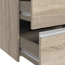 Schwebetürenschrank >WINN 2< (BxHxT: 170,3x205x61,2 cm) in Sonoma Eiche
