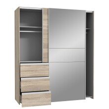 Schwebetürenschrank >WINN 2< (BxHxT: 170,3x205x61,2 cm) in Sonoma Eiche