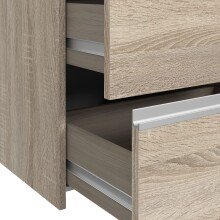 Schwebetürenschrank >WINN 2< (BxHxT: 170,3x205x61,2 cm) in Sonoma Eiche