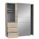 Schwebetürenschrank >WINN 2< (BxHxT: 170,3x205x61,2 cm) in Sonoma Eiche