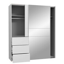 Schwebetürenschrank >WINN 2< (BxHxT: 170,3x205x61,2 cm) in Weiß