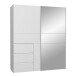 Schwebetürenschrank >WINN 2< (BxHxT: 170,3x205x61,2 cm) in Weiß