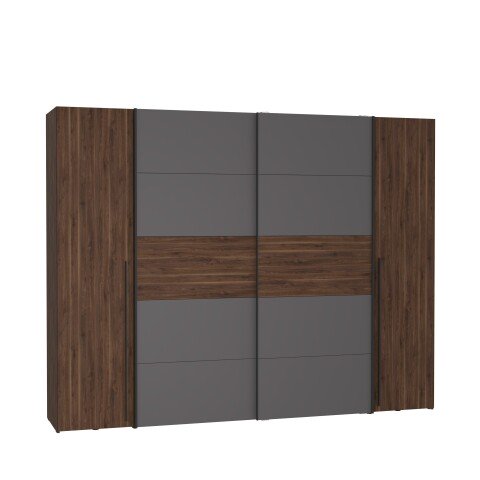Dreh-/Schwebetürenschrank >NARAGO< (BxHxT: 270,3x210x61 cm)