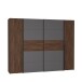 Dreh-/Schwebetürenschrank >NARAGO< (BxHxT: 270,3x210x61 cm)