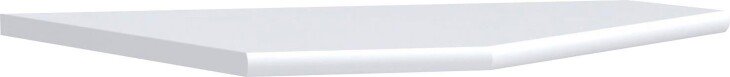 Ansteckplatte >TEMPRA2< (BxHxT: 72x2,2x72 cm) in Weiß - 72x2,2x72 (BxHxT)
