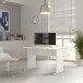 Schreibtisch >TEMPRA2< (BxHxT: 108x72x72 cm) in weiß - 108x72x72 (BxHxT)