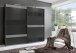Schwebetürenschrank >MONACO< (BxH: 270x210 cm) GRAPHIT, GLAS SCHWARZ GLAS GREY