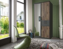 Drehtürenschrank >HENNEF< (BxH: 90x198 cm) in...