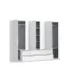 Kleiderschrank >LUANO< (BxHxT: 269,7x210,5x60 cm) in Weiss