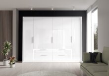 Kleiderschrank >LUANO< (BxHxT: 269,7x210,5x60 cm) in weiß