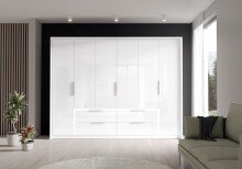 Kleiderschrank >LUANO< (BxHxT: 269,7x210,5x60 cm) in weiß