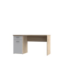 Schreibtisch >NET106< (BxHxT: 140x76,5x60 cm) in Eiche/weiß