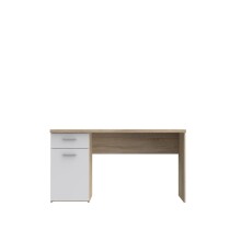 Schreibtisch >NET106< (BxHxT: 140x76,5x60 cm) in Eiche/weiß