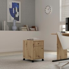 Rollcontainer >TEMPRA2< (BxHxT: 38,6x54,2x42 cm) in Artisan Eiche
