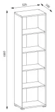 Aktenregal >Clermont< (BxHxT: 52,5x186x35 cm) in...