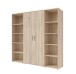 Aktenregal >Clermont< (BxHxT: 52,5x186x35 cm) in Sonoma/Eiche