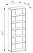 Aktenregal >Clermont< (BxHxT: 79,1x221,2x35 cm) in weiß - 79,1x221,2x35 (BxHxT)