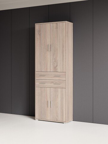 Aktenschrank >Clermont< (BxHxT: 79,1x221,2x35 cm) in Sonoma/Eiche