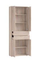 Aktenschrank >Clermont< (BxHxT: 79,1x221,2x35 cm) in Sonoma/Eiche