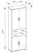 Aktenschrank >Clermont< (BxHxT: 79,1x221,2x35 cm) in Sonoma/Eiche