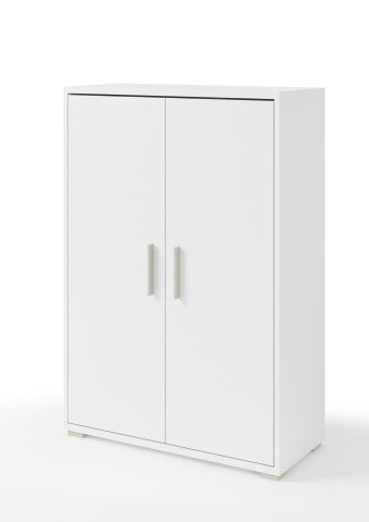 Aktenschrank >Clermont< (BxHxT: 79,1x114x35 cm) in weiß - 79,1x114x35cm (BxHxT)