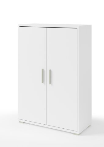 Aktenschrank >Clermont< (BxHxT: 79,1x114x35 cm) in weiß - 79,1x114x35cm (BxHxT)