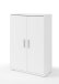 Aktenschrank >Clermont< (BxHxT: 79,1x114x35 cm) in weiß - 79,1x114x35cm (BxHxT)