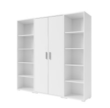 Aktenschrank >Clermont< (BxHxT: 79,1x186x35 cm) in weiß - 79,1x186x35cm (BxHxT)