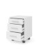 Rollcontainer >Clermont< (BxHxT: 40x56x40 cm) in weiß - 40x56x40cm (BxHxT)