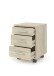 Rollcontainer >Clermont< (BxHxT: 40x56x40 cm) in Sonoma/Eiche - 40x56x40 (BxHxT)