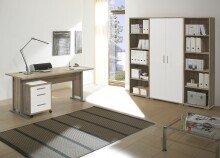 Rollcontainer >Clermont< (BxHxT: 40x56x40 cm) in Sonoma/Eiche - 40x56x40 (BxHxT)