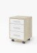 Rollcontainer >Clermont< (BxHxT: 40x56x40 cm) in Sonoma/Eiche - 40x56x40 (BxHxT)